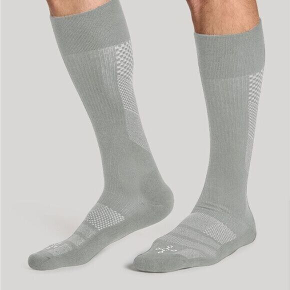 NWOP Tommie Copper Men’s Easy On Compression Socks Over The Calf - 2 Pair Large - Picture 1 of 12